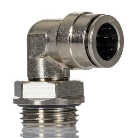 Norgren PNEUFIT 10 Series Straight Threaded Adaptor, G 1/2 Male to Push In 14 mm, Threaded-to-Tube Connection Style, [102471448]; 259-5272