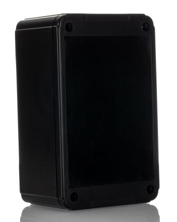 Hammond RL Series Black ABS, Plastic Enclosure, IP54, Flanged, Black Lid, 1.97 x 3.15 x 1.97in [RL6225BK]; 260-2175