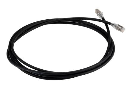HellermannTyton Connectivity, 3m Cat6a, Black RJ45 to RJ45, S/FTP, Terminated [RJ45C6ABK-3.0M]; 261-5358