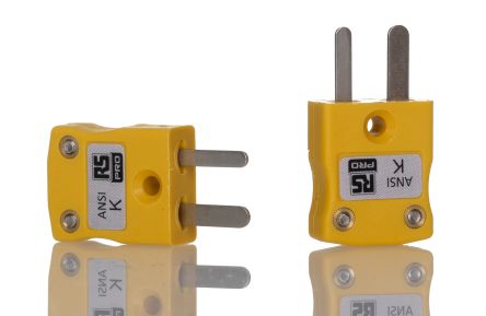 RS PRO Miniature Thermocouple Connector for Use with Thermocouple, 4mm Probe, ANSI, RoHS Compliant Standard [0]; 262-3135