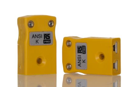 RS PRO Miniature Thermocouple Connector for Use with Thermocouple, 4mm Probe, ANSI, RoHS Compliant Standard [0]; 262-3139