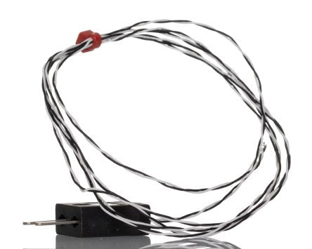 RS PRO Type J Exposed Junction Thermocouple 1m Length, 1/0.2mm Diameter, -75°C → +250°C [0]; 262-3205