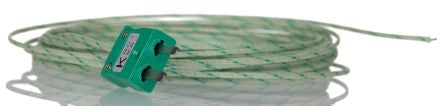 RS PRO Type K Exposed Junction Thermocouple 10m Length, 1/0.3mm Diameter, -60°C → +350°C [0]; 262-3224