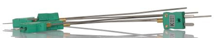 RS PRO Type K Mineral Insulated Thermocouple 150mm Length, 3mm Diameter, -40°C → +1100°C [0]; 262-3268