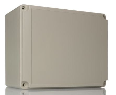Hammond RS Series Grey ABS Enclosure, Grey Lid, 254 x 130 x 201mm [RS5805]; 262-4430