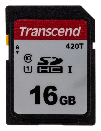 Transcend 16 GB Industrial SDHC SD Card [TS16GSDC420T]; 262-9692