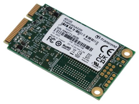 Transcend MSA520I mSATA 40 GB Internal SSD [TS40GMSA520I]; 262-9740
