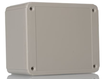 Hammond RL Series Grey ABS General Purpose Enclosure, IP54, Grey Lid, 60 x 100 x 125mm [RL6335]; 263-3672
