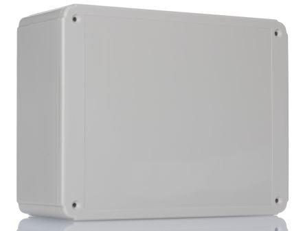Hammond RL Series Grey ABS General Purpose Enclosure, IP54, Flanged, Grey Lid, 70 x 150 x 200mm [RL6655]; 263-3678