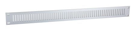 Rittal Unpainted Aluminium Front Panel, 1U, Ventilated [2231000]; 263-3709