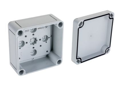 Rittal PK Series Polycarbonate Wall Box, IP66, 94 mm x 94 mm x 57mm [9504000]; 263-3804