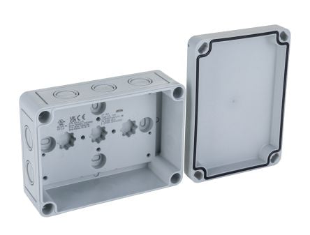 Rittal PK Series Plastic Wall Box, IP66, 94 mm x 130 mm x 57mm [9508050]; 263-3809