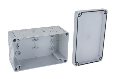 Rittal PK Series Plastic Wall Box, IP66, 110 mm x 180 mm x 90mm [9514050]; 263-3816