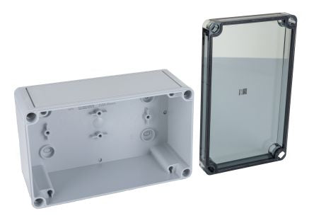 Rittal PK Series Polycarbonate Wall Box, IP66, Viewing Window, 110 mm x 180 mm x 90mm [9514100]; 263-3817