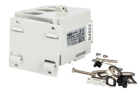 RS PRO DIN Rail Mounted Current Transformer, 60A Input, 3 x 60A, 330 mV Output, 30 x 15.5mm Bore, 330 mV [0]; 264-0996