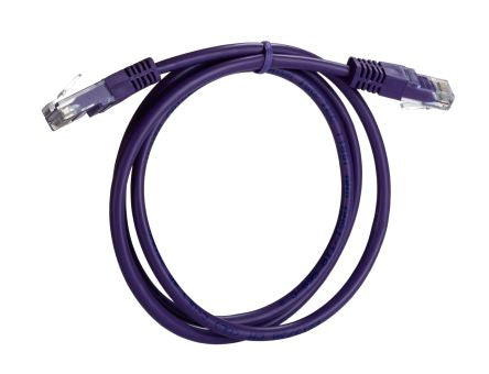 RS PRO, 1m Cat5e, Purple RJ45 to Male RJ45 Male, Terminated PVC Sheath [0]; 264-1009