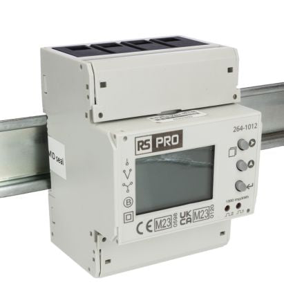 RS PRO 1, 3 Phase LCD Energy MeterEnergy Meter [0]; 264-1012