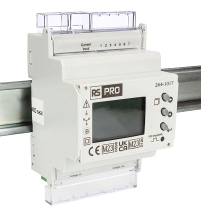 RS PRO 3 Phase LCD Energy MeterEnergy Meter [0]; 264-1017