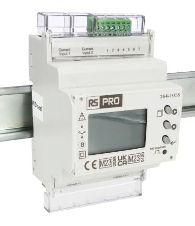 RS PRO 3 Phase LCD Energy MeterEnergy Meter [0]; 264-1018