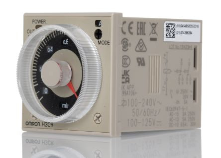 Omron H3CR Series Plug In Timer Relay, 100-240/100-125V ac/dc, 2-Contact, 0.05 → 1080000s, DPDT [H3CR-A8 100-240VAC/100-125VDC]; 264-1622