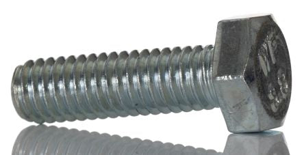 RS PRO Bright Zinc Plated Steel, Hex Bolt, M6 x 20mm [0]; 264-6398