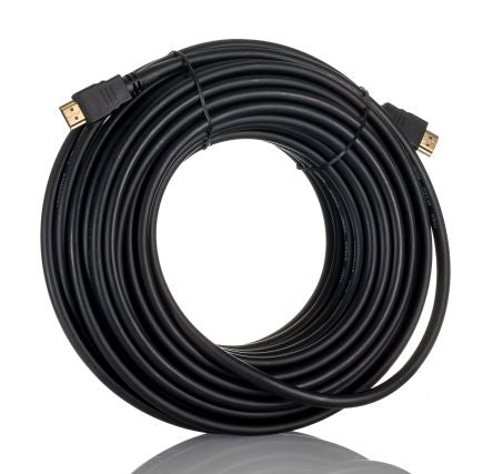 RS PRO, 15m Male HDMI to Male HDMI High Speed 4K [0]; 264-6581