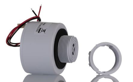 RS PRO Panel Mount Multi Tone Alarm Sounder, 9 → 28 V ac/dc, 92dB at 1 m, IP65, DC, 32-Tone [0]; 264-9555