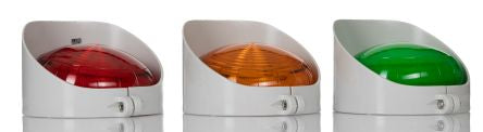 RS PRO Green, Red Traffic Light LED Beacon, 2 Lights, 120 → 240 V ac, Wall Mounting Bracket [0]; 265-5873
