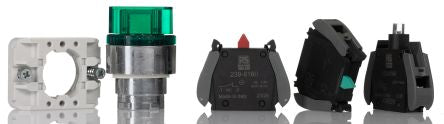 RS PRO Knob Selector Switch - (1NC/1NO) 30mm Cutout Diameter, Illuminated 2 Positions [0]; 265-7651
