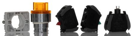 RS PRO Knob Selector Switch - (1NC/1NO) 30mm Cutout Diameter, Illuminated 2 Positions [0]; 265-7653