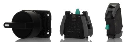 RS PRO Knob Selector Switch - (2NO) 30mm Cutout Diameter, Illuminated 3 Positions [0]; 265-7659