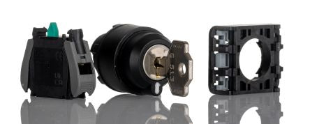 RS PRO Knob Key Switch - (1NO) 30mm Cutout Diameter, Illuminated 2 Positions [0]; 265-7661