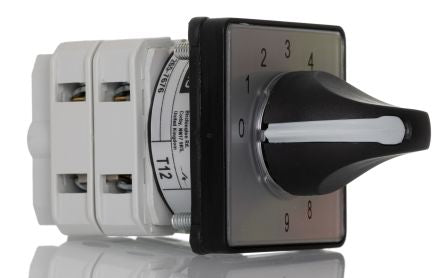 RS PRO, SP 10 Position 30° Multi Step Cam Switch, 500V ac, 16A, Knob Actuator [0]; 265-7676