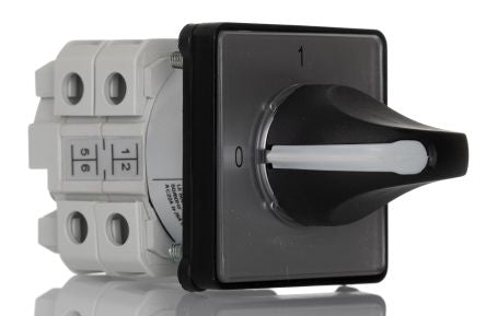 RS PRO, 3P 2 Position 90° Rotary Cam Switch, 500V ac, 25A, Knob Actuator [0]; 265-7678