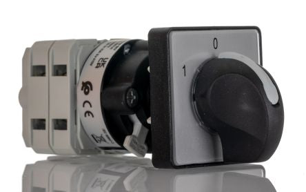 RS PRO, DP 3 Position 60° Changeover Cam Switch, 500V ac, 25A, Knob Actuator [0]; 265-7679