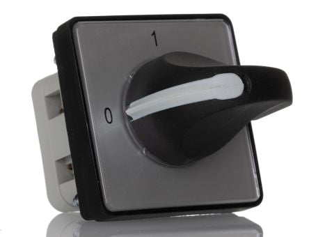 RS PRO, DP 2 Position 90° Rotary Cam Switch, 500V ac, 12A, Knob Actuator [0]; 265-7691