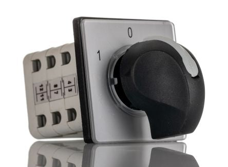 RS PRO, 3P 3 Position 60° Changeover Cam Switch, 500V ac, 12A, Knob Actuator [0]; 265-7693