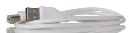 RS PRO USB 2.0, Male USB A to Male USB B, 800mm [0]; 266-8453