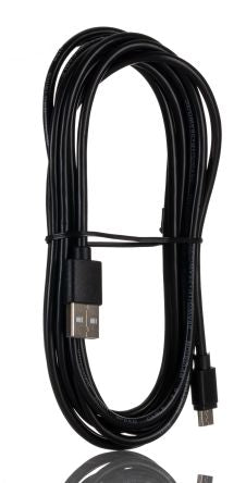 RS PRO USB 2.0, Male USB A to Male Micro USB B, 3m [0]; 266-8459