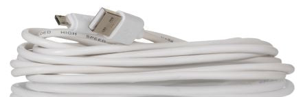 RS PRO USB 2.0, Male USB A to Male Micro USB B, 3m [0]; 266-8460