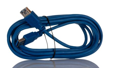 RS PRO USB 3.0, Male USB A to Female USB A, 3m [0]; 266-8463