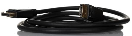 RS PRO Male DisplayPort to Male DisplayPort, PVC  Cable, 4K @ 60 Hz [0]; 266-8468