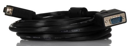 RS PRO Male VGA to Male VGA Cable, 5m Black [0]; 266-8473