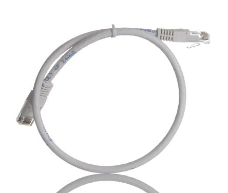 RS PRO, 500mm Cat6, White RJ45 to Male RJ45 Male, U/UTP Unshielded, Terminated PVC Sheath [0]; 266-8485