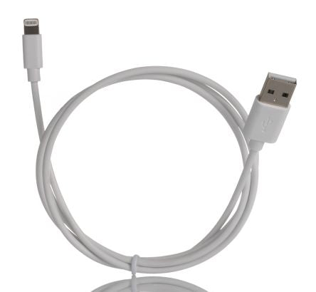 RS PRO USB 2.0, Male USB A to Male Lightning, 1m [0]; 266-8494