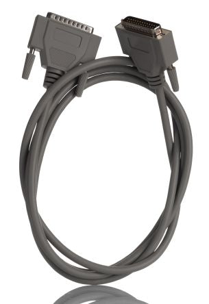 RS PRO Male 25 Pin D-sub to Male 25 Pin D-sub Serial Cable, 2m PVC [0]; 266-8495