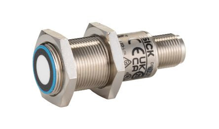SICK Ultrasonic Threaded Barrel Distance Sensor, M18, 250 mm Detection 4-20 mA, 10 → 30 V dc [UM18-211126111]; 267-2096