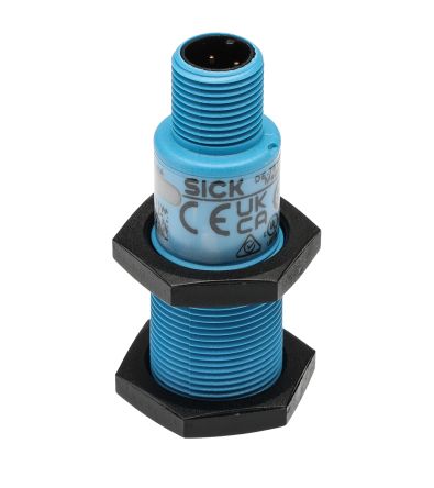 SICK Ultrasonic Threaded Barrel Proximity Sensor, M18, 1.3 m Detection 4-20 mA, 10 → 30 V dc [UM18-218166101]; 267-2127