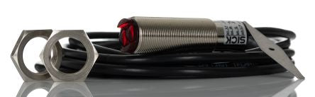 SICK Background Suppression Photoelectric Sensor, Cylindrical Sensor, 25 → 140 mm Detection Range [VTB18-4P1212]; 267-2190