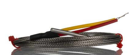 RS PRO Type K Grounded Thermocouple 40mm Length, 3.18mm Diameter, -60°C → +350°C [0]; 268-4416